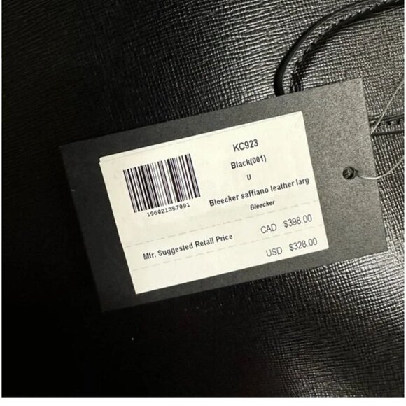 KATE SPADE Bleecker Black Saffiano Leather Large Zip Top Tote Bag - Picture 3 of 15